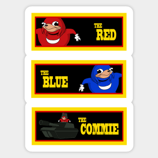 Uganda Knuckles western movie Sticker